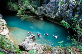Belize Cave Tubing
